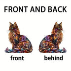 Colorful Long-Haired Cat Light Catcher