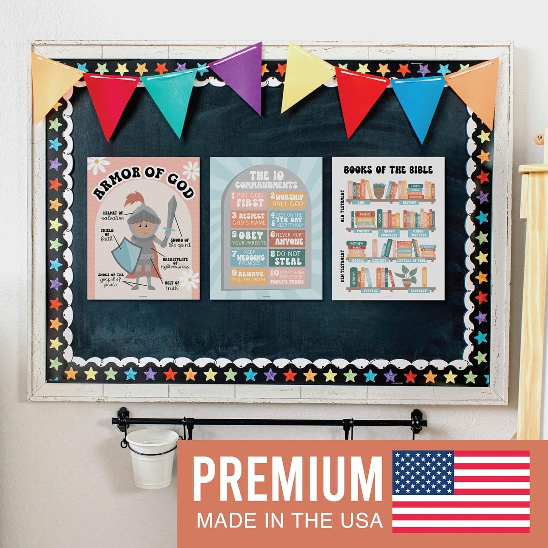 CHRISTIAN POSTERS FOR KIDS - 9 POSTERS INCLUDED