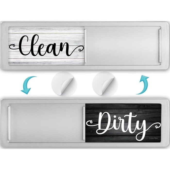 Clean Dirty Dishwasher Magnet Indicator Sign ✨