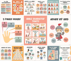 CHRISTIAN POSTERS FOR KIDS - 9 POSTERS INCLUDED
