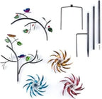Beautiful Summer Multi Colored Flowers Wind Spinner