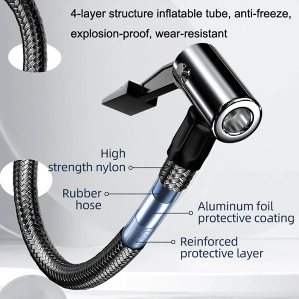 All-in-one emergency electric car jump starter air pump machine