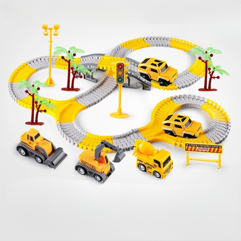 BuildRacer Expandable Raceway Playset for Creative KIids