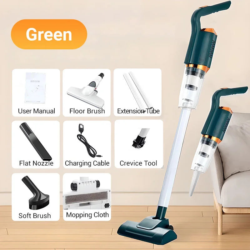 Cordless Vacuum Cleaner – 6000PA Powerful Suction for Home & Car