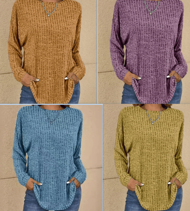 Casual Long-Sleeved Top