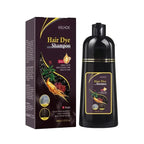 Black Hair Dye Shampoo Instant 3 in 1 +100% Grey Coverage - Herbal Ingredients