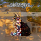 Colorful Long-Haired Cat Light Catcher