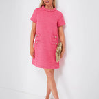 Croissant Tweed Jackie Dress