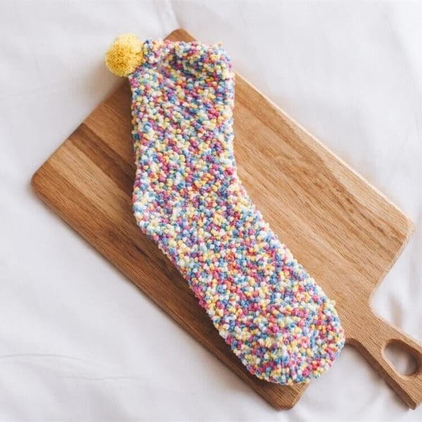 Cute Cake Winter Fuzzy Slipper Socks