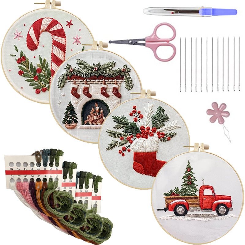 Christmas Embroidery KIT(DIY)