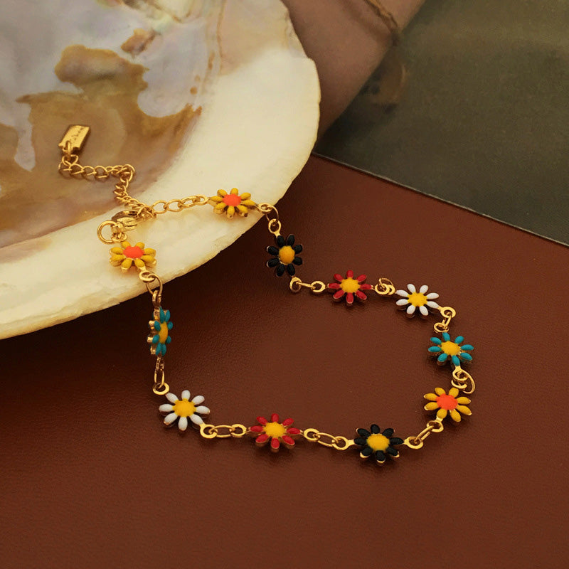 Daisy Bracelet and Necklace for Best Friends