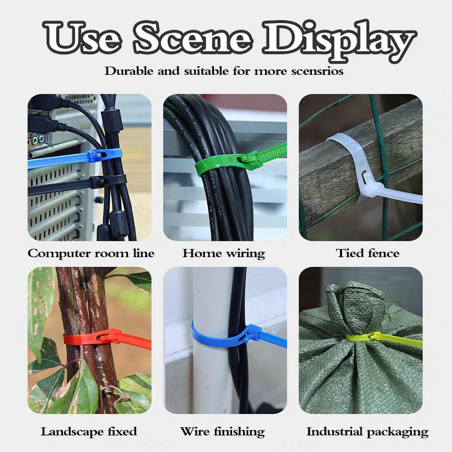 (🔥🎁2024 New Year Hot Sale🎁 48% OFF) - Buckle Self-locking Premium Nylon Cable Wire Ties