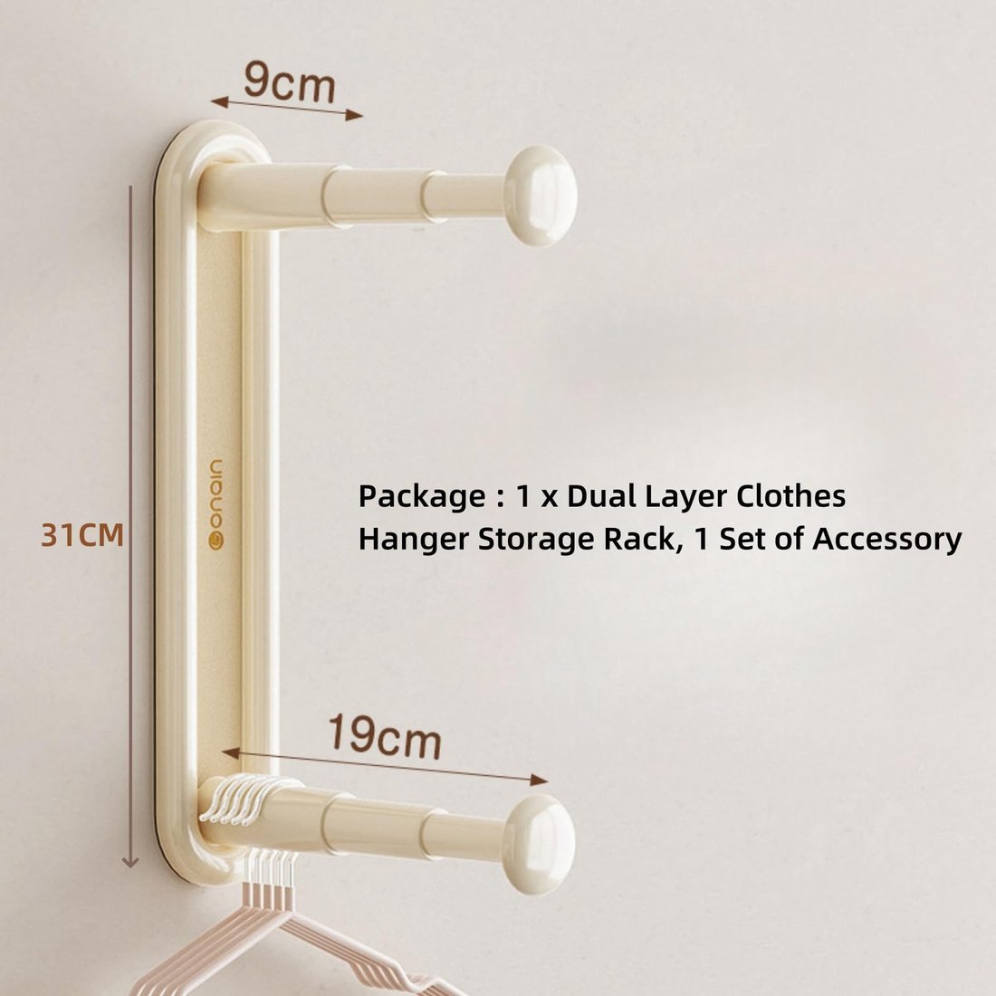 Clothes Hanger Storage Rack