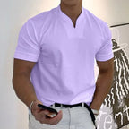 2023 Men Gentlemans business Short Sleeve Fitness T Shirt