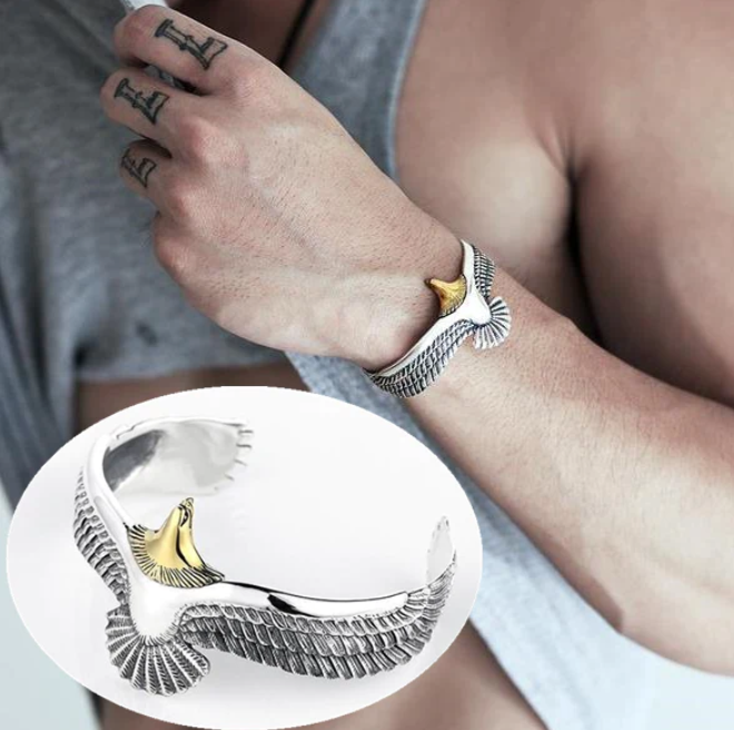 925 Silver energy eagle Bracelet