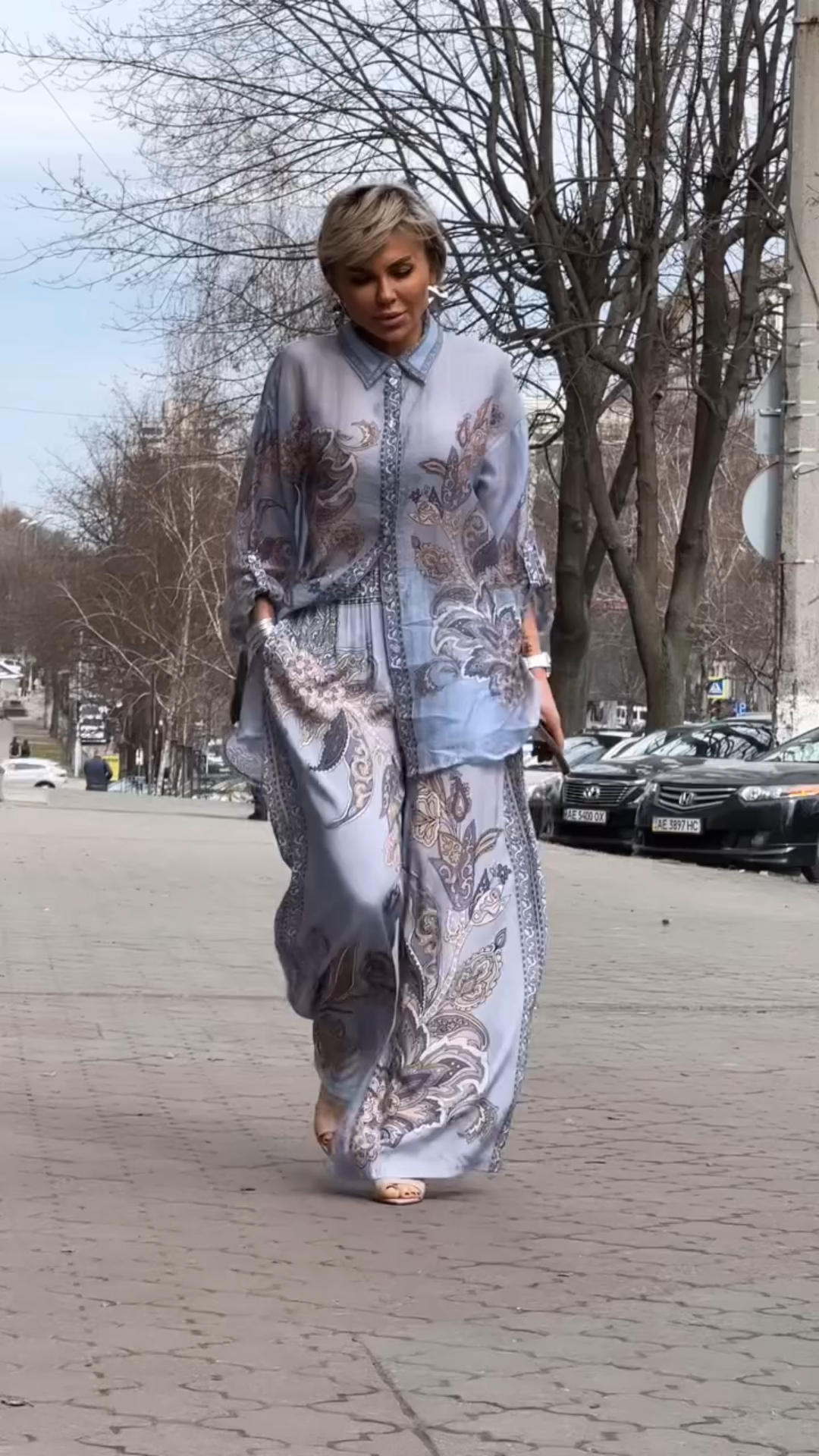 Comfortable and Chic Paisley Print Loungewear Set