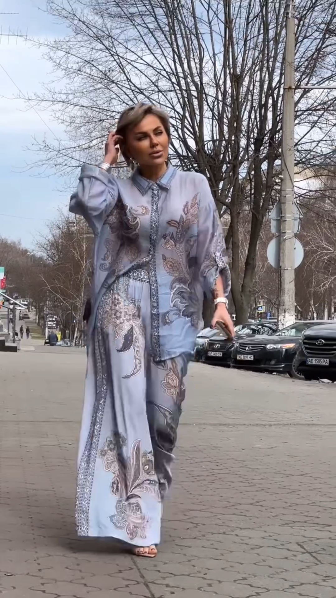 Comfortable and Chic Paisley Print Loungewear Set
