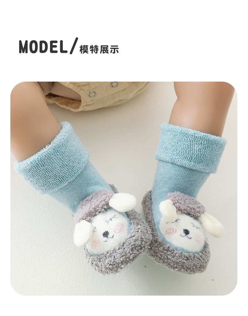 (🎁Hot Sale🎁) Baby Cartoon Plush Cotton Toddler Shoes