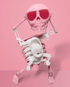 Dancing and Swinging 3D Skull Toy
