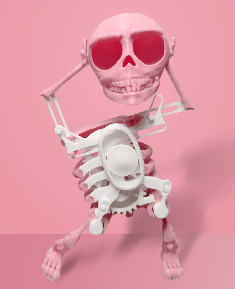 Dancing and Swinging 3D Skull Toy