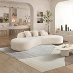 5 Seat Modern Curved Sectional Sofa No Assembly Require