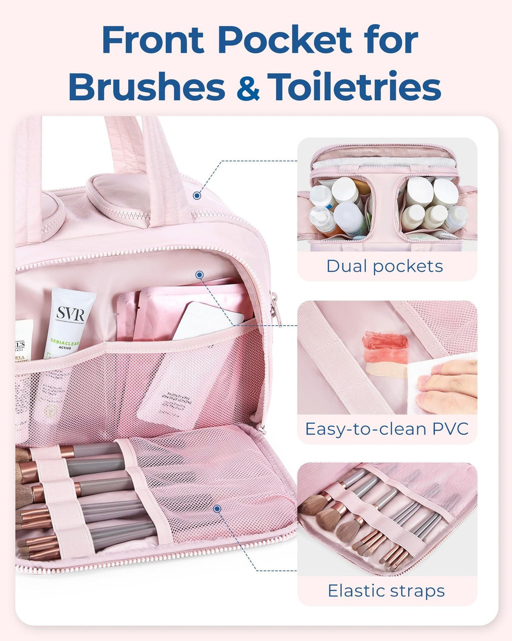 4-in-1 Puffy Multi-Functional Toiletry Bag for Women