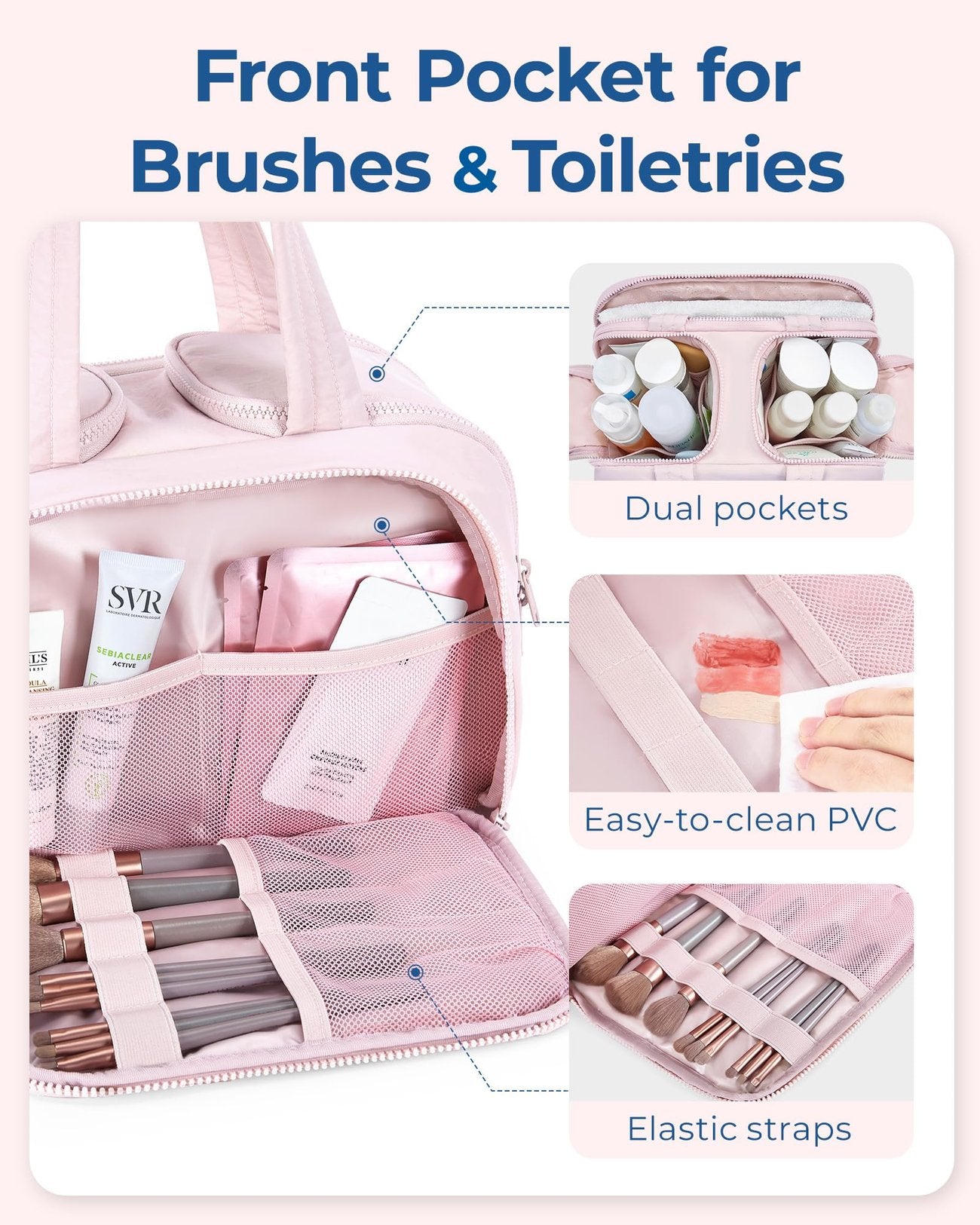 4-in-1 Puffy Multi-Functional Toiletry Bag for Women
