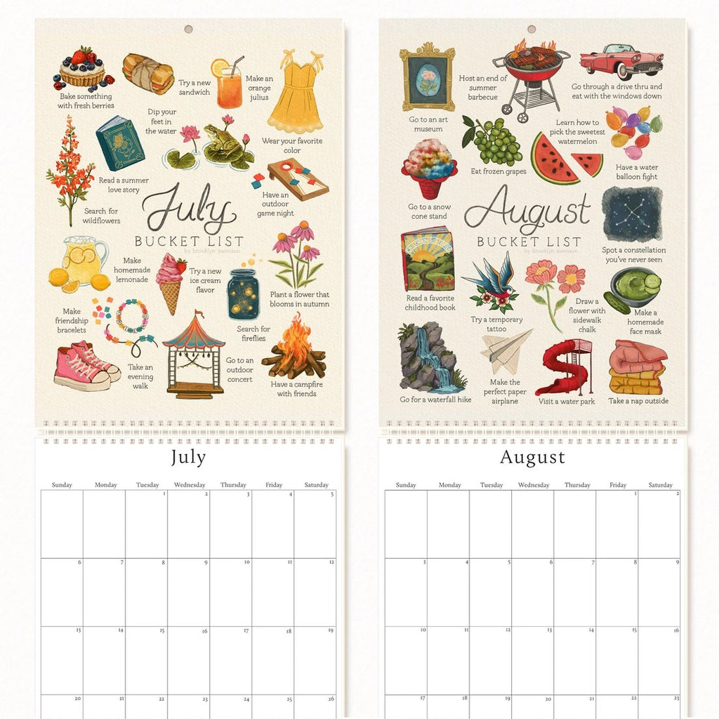 2025 Wish List Calendar