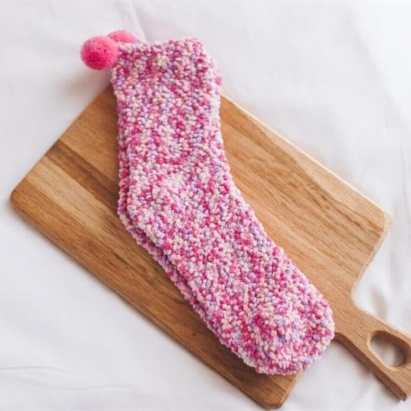 Cute Cake Winter Fuzzy Slipper Socks