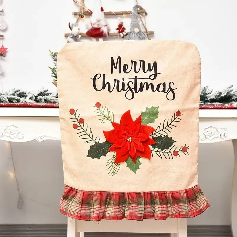 Christmas decoration Cartoon Chair Cover
