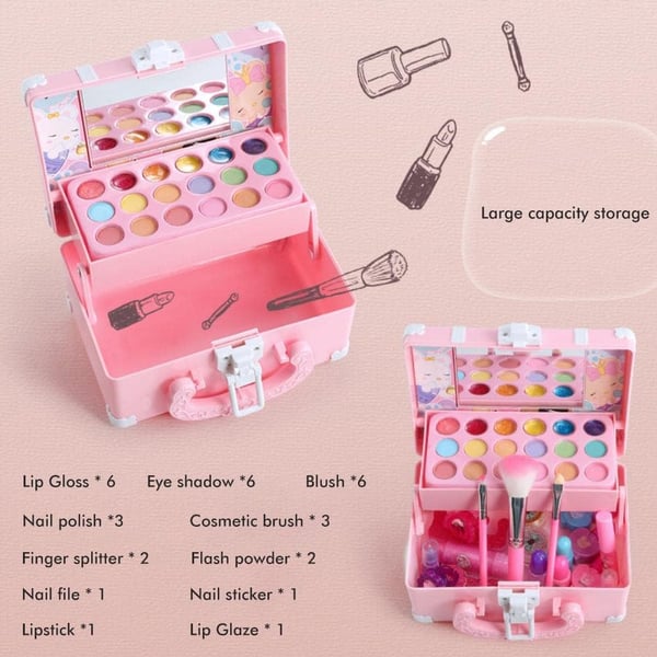 (🔥RECOMMEND 2023 BEST GIFT TO FAMILY🔥)Kids Washable Makeup Beauty Kit