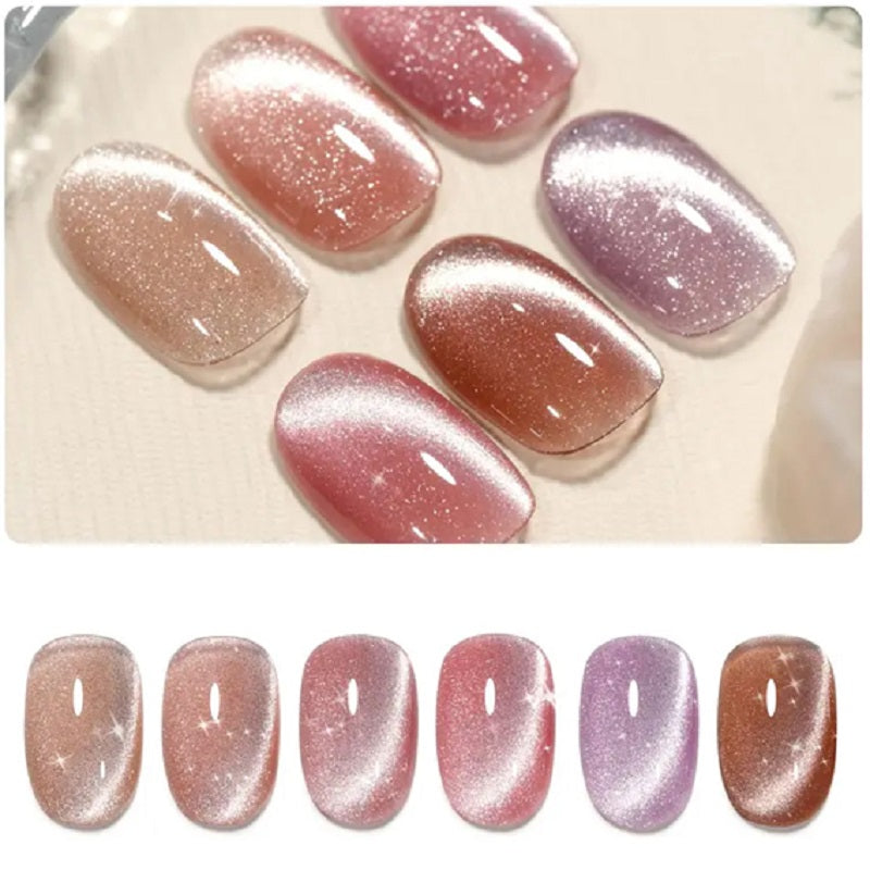 Crystal Wide Cat Eye Nail Gel Polish
