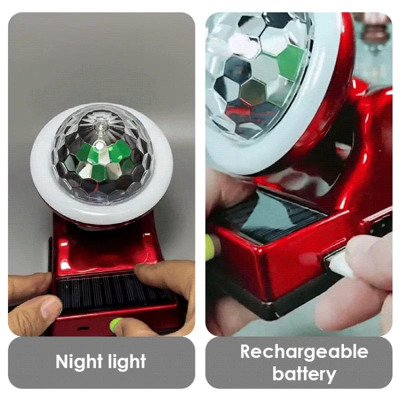 Disco Light Solar Charging Colorful Magic Ball RGB Atmosphere Light