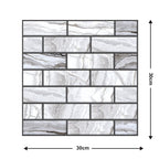 10Pcs 3D Peel and Stick Wall Tiles(12x12 inches)