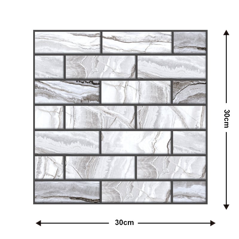 10Pcs 3D Peel and Stick Wall Tiles(12x12 inches)