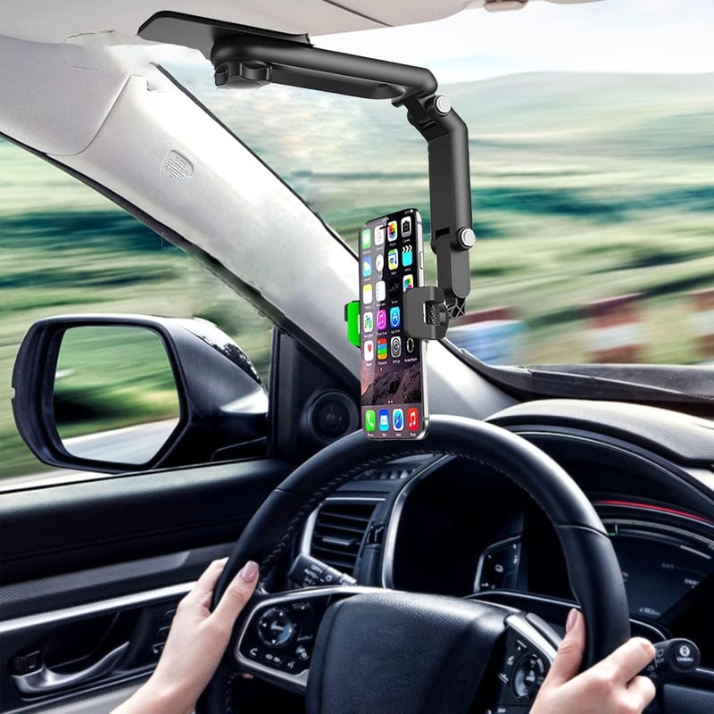 2025 New 1080° Multi-Function Sun Visor Universal 360 Degree Rotating Phone Holder