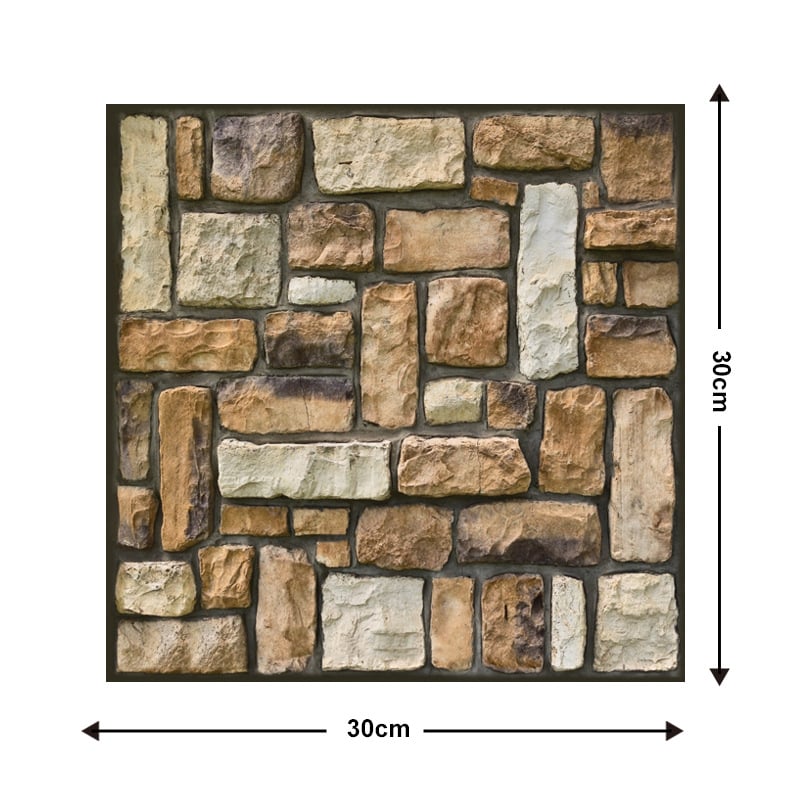 10Pcs 3D Peel and Stick Wall Tiles(12x12 inches)
