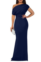 2025 WOMEN'S ELEGANT SLEEVELESS OFF SHOULDER BODYCON LONG FORMAL PARTY EVENING DRESS