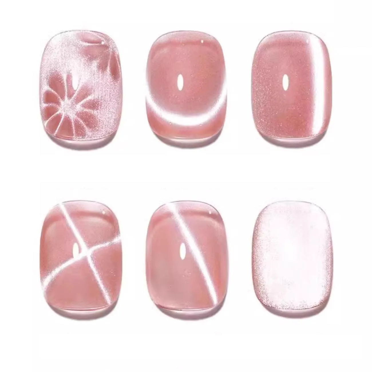 Crystal Wide Cat Eye Nail Gel Polish