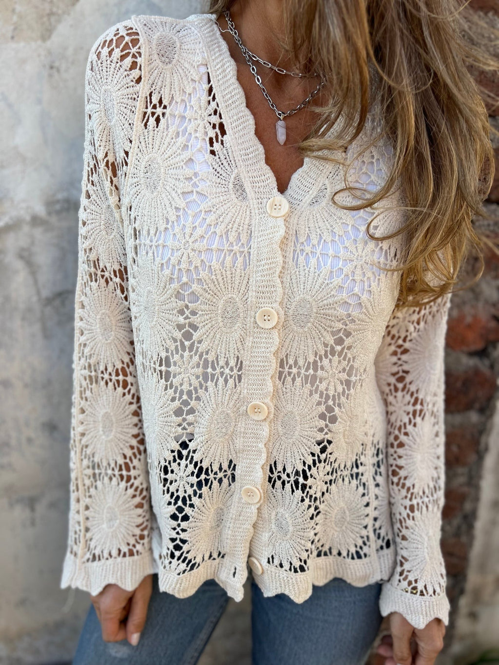 Cutout Embroidered Cover