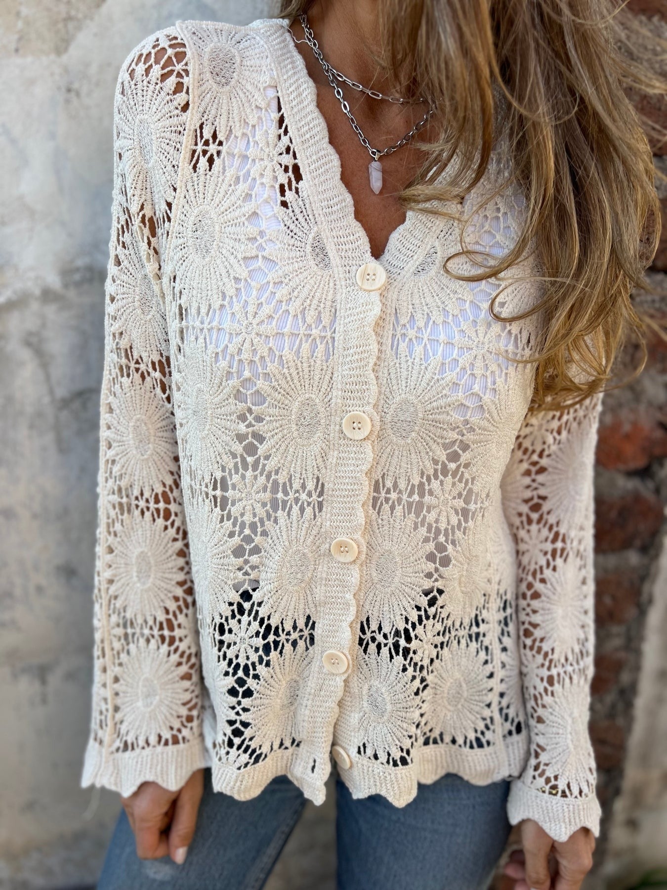 Cutout Embroidered Cover