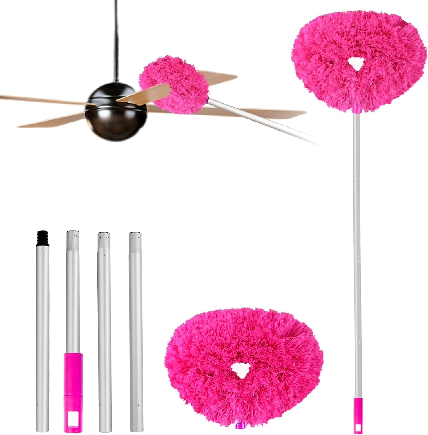 Ceiling Fan Duster With Extension Rod
