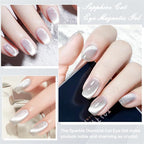 Crystal Wide Cat Eye Nail Gel Polish
