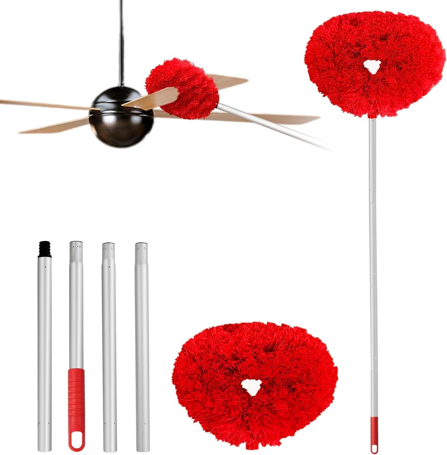 Ceiling Fan Duster With Extension Rod