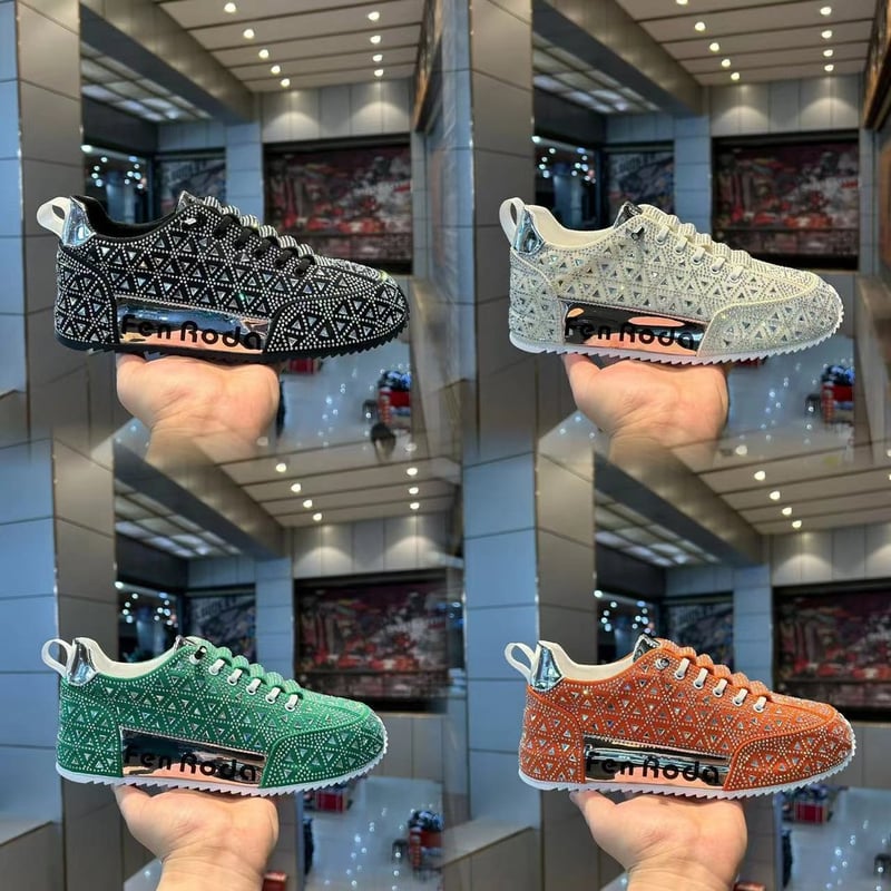 Diamond-encrusted Sneakers for Men👟