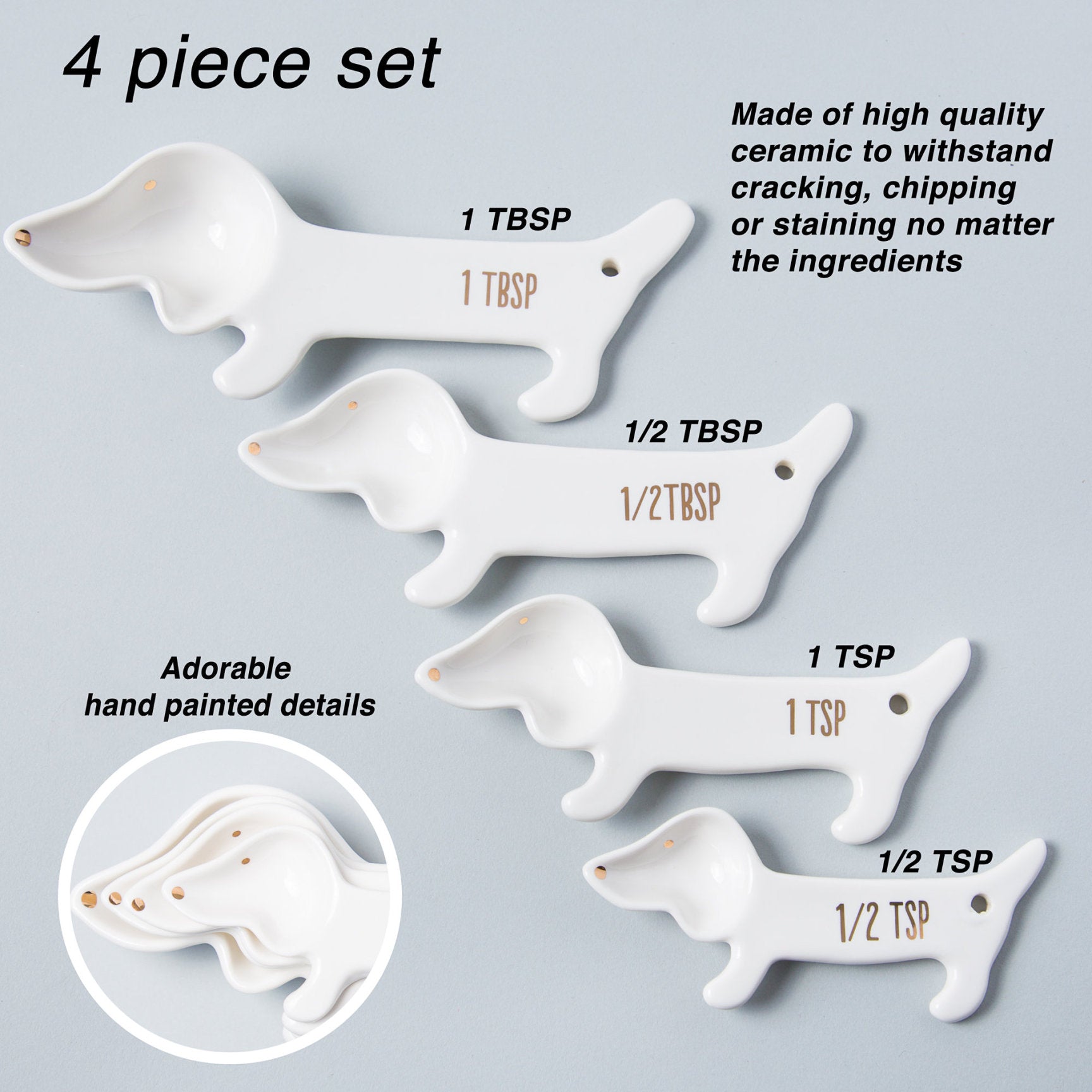 Dachshund Measuring Spoons Set ( 4 pcs )