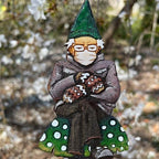 Bern in a fern 🍄Grumpy Bernie Gnome Plant/Garden Wood Stake