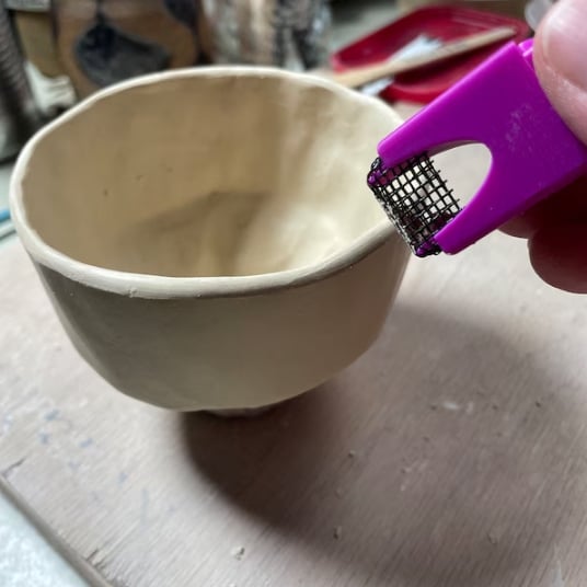 Clay Sanding Harp Tool