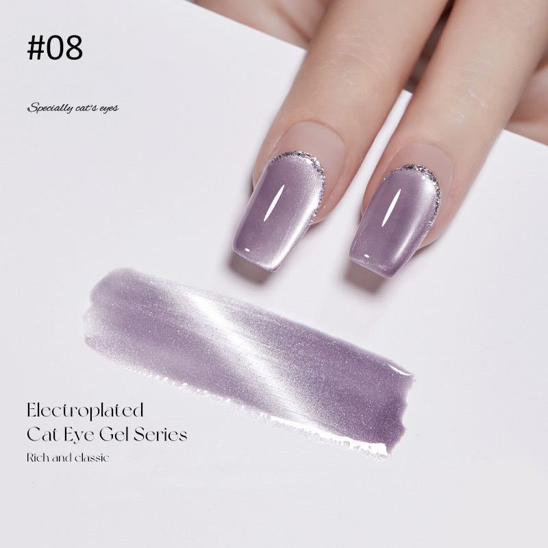 Crystal Wide Cat Eye Nail Gel Polish