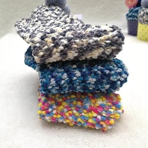 Cute Cake Winter Fuzzy Slipper Socks